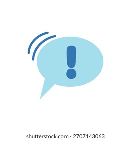 Ilustración de icono de logotipo de atención   plano simple
