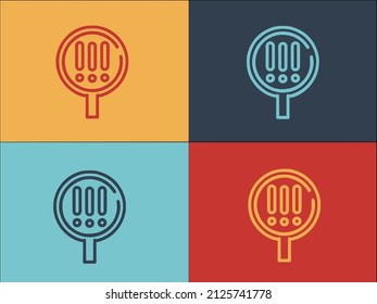 Attention Magnifier Logo Template, Simple Flat Icon Of glass,magnifying,attention