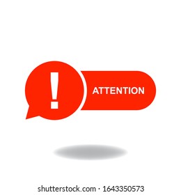 Attention mark, web design element