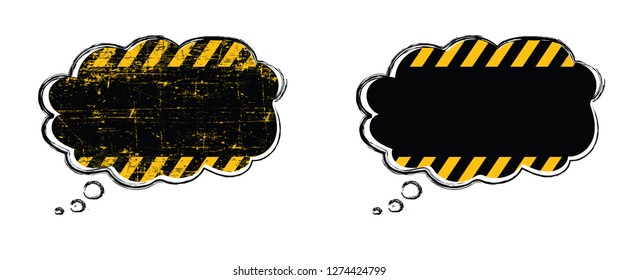 Attention please background Caution Stop halt allowed area Back, yellow tape signs Admittance progress security warning zone sign Safety first day Vector icon Beware cross police do not enter website