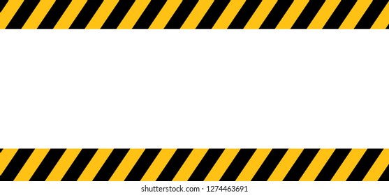 Attention please background Caution Stop halt allowed area Back, yellow tape signs Admittance progress security warning zone sign Safety first day Vector icon Beware cross police do not enter website