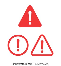 Attention please badge or banner. Danger sign design. Caution error icon 