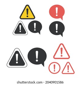 Atención, por favor, insignia o pancarta. Diseño de señales de peligro. Icono de error de advertencia