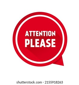 Attention Please Important Icon Important Information Stock Vector ...