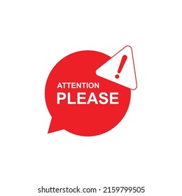Atención, por favor, firma un icono aislado en el fondo blanco