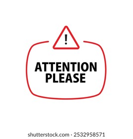 Atención Por favor envíe un mensaje de advertencia y un letrero informativo