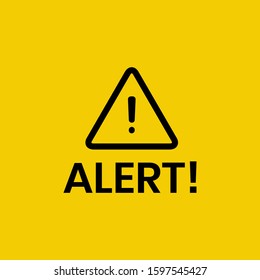 Attention please. Vector design important message badge or banner isolated on white background