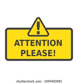 Attention Please Images, Stock Photos & Vectors | Shutterstock