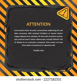 Attention Post Full Vector Template Design