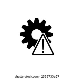 Attention Procedure Processing icon. Engineering and manufacturing icon