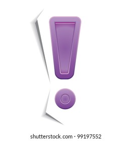 attention: purple sticker