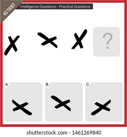 Attention questions and intelligence exercises - IQ Test