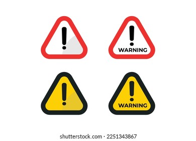 Attention set to sign. Vector illustration.