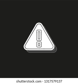 Attention sign - caution alert symbol - exclamation mark illustration, attention icon