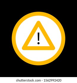 Attention sign - caution alert symbol - exclamation mark illustration, attention icon