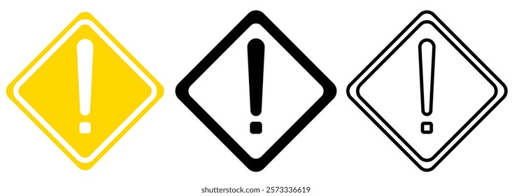 attention sign, danger warning, vector illustration