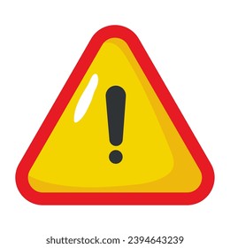 attention sign design vector isolated