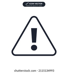 Attention sign with exclamation mark icon symbol template for graphic and web design collection logo vector illustration