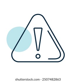 Signo de atención con signo de exclamación icono de Vector. Signo de riesgo. Símbolo de peligro. Señal de seguridad. Símbolo del gráfico para su diseño del Sitio web, logotipo, App, UI