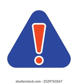 Attention sign with exclamation mark vector icon. Risk sign. Danger symbol. Security sign. Graph symbol for your web site design, logo, app, UI