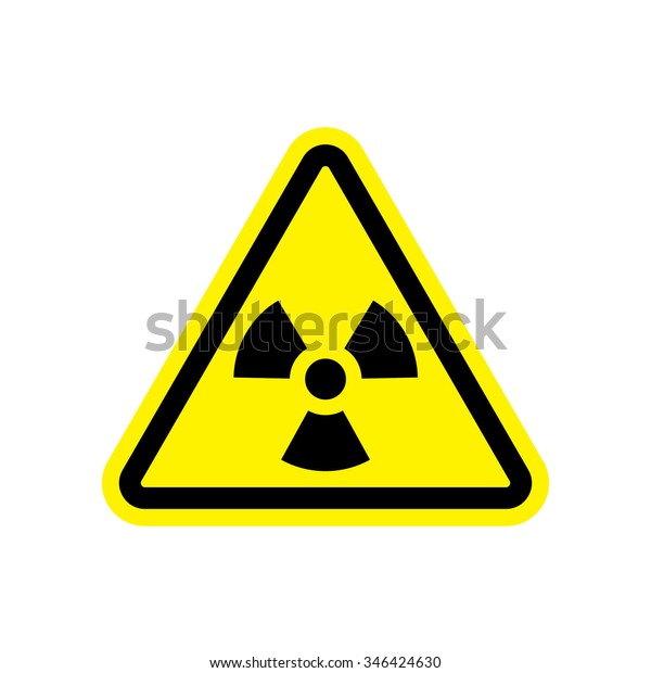 Attention Sign Hazard Warning Sign Nuclear Stock Vector (Royalty Free ...