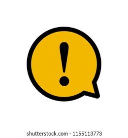 Attention sign icon