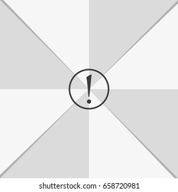 Attention sign icon. Exclamation mark. Hazard warning symbol.