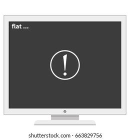 Attention sign icon. Exclamation mark. Hazard warning symbol.