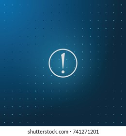 Attention sign icon. Exclamation mark. Hazard warning symbol.
