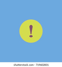 attention sign icon. flat design