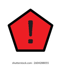Attention sign icon set. Black, color, linear. Icons, symbols, signs. Exclamation danger sign. Attention sign icon. Hazard warning attention sign. Silhouette on white background in eps 10.