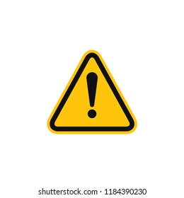 attention sign icon in trendy flat design 