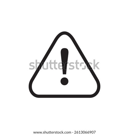 attention sign icon in trendy flat design . Exclamation sign, warning icon vector illustration - Vector