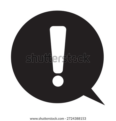 Attention sign icon in trendy flat design . Exclamation sign, warning icon vector illustration - Vector