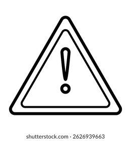 Ilustración de diseño de Vector de icono de signo de atención