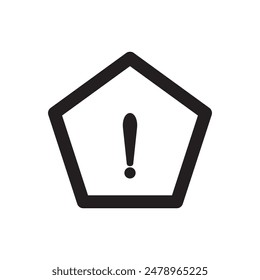 Attention Sign Icon Vector Illustration