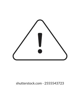 attention sign icon vector isolated on white background.