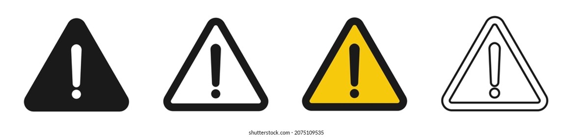 Attention sign icon. Warning icon.