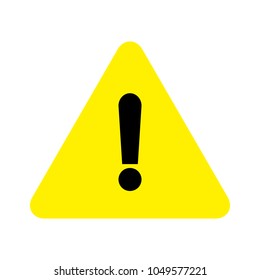 Attention sign icon. Warning symbol. Exclamation mark icon.