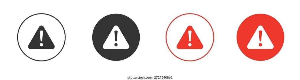 Icono de signo de atención. Diseño de Vector de Web