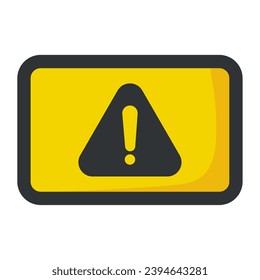 vector de ilustración de signo de atención aislado