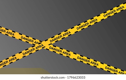 attention sign lines vector illustration