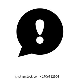 attention sign on white background. Vector icon.