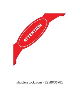 signo de atención sobre fondo blanco