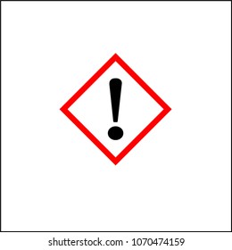Attention sign, road sign - vector illustration