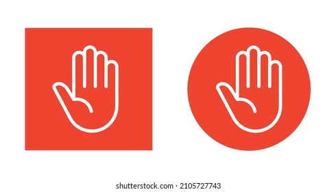 Attention sign. Stop sign vector illustration