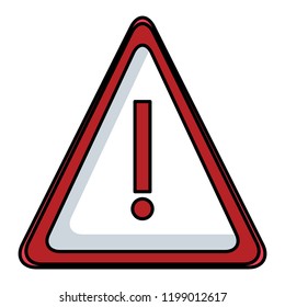 Attention sign symbol