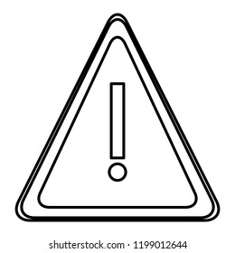 Attention sign symbol