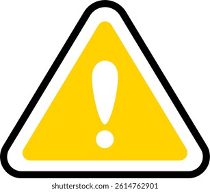 Attention Sign with Triangle Frame
