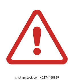 Vector de signo de atención con icono de signo de exclamación. Símbolo de peligro. Icono de atención, alerta de advertencia de peligro, alerta de riesgo.